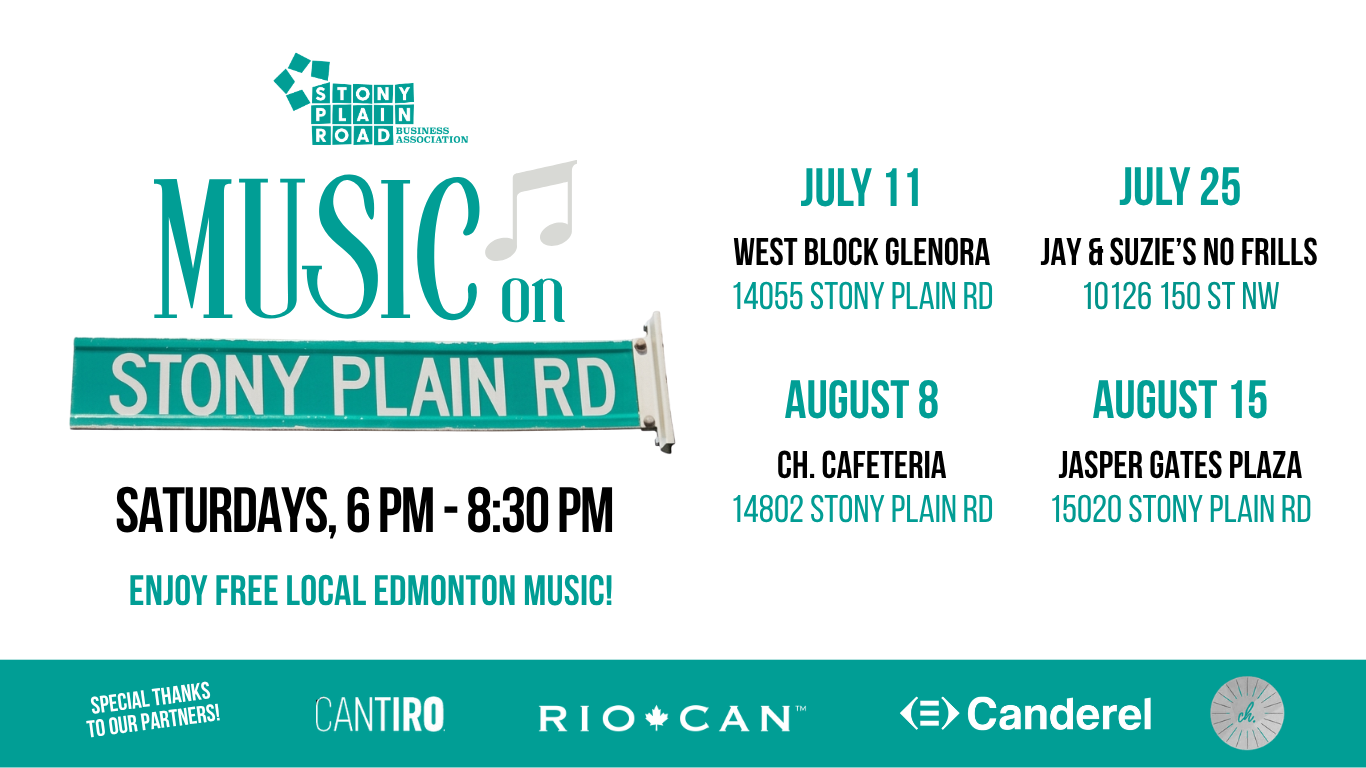Music on Stony Plain Road 2026 official schedule